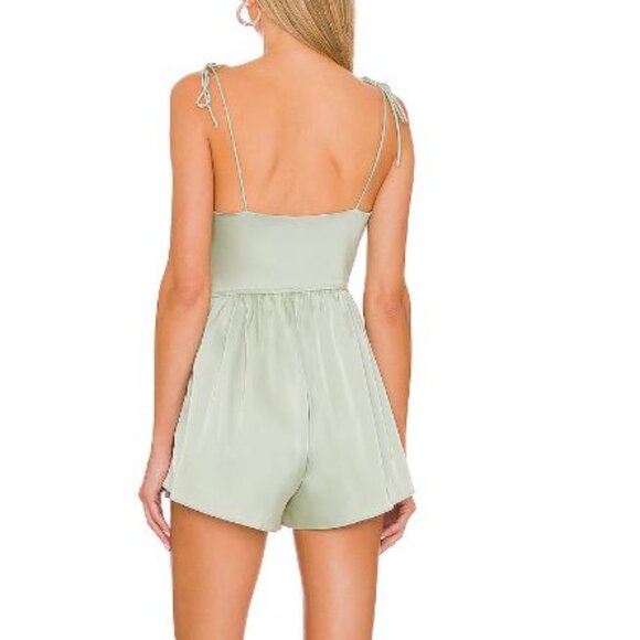 Sage Green Romper NWOT S - Picture 2 of 3